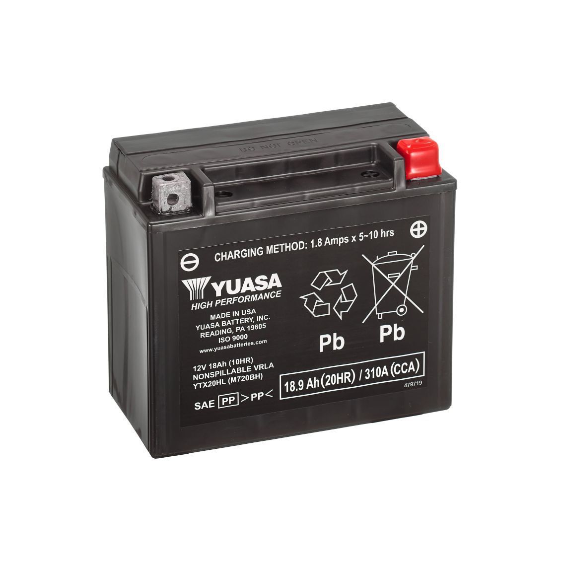YUASA - Batteria moto YTX AGM - Modello YTX20HL YUASA - Batteria moto YTX AGM - Modello YTX20HL