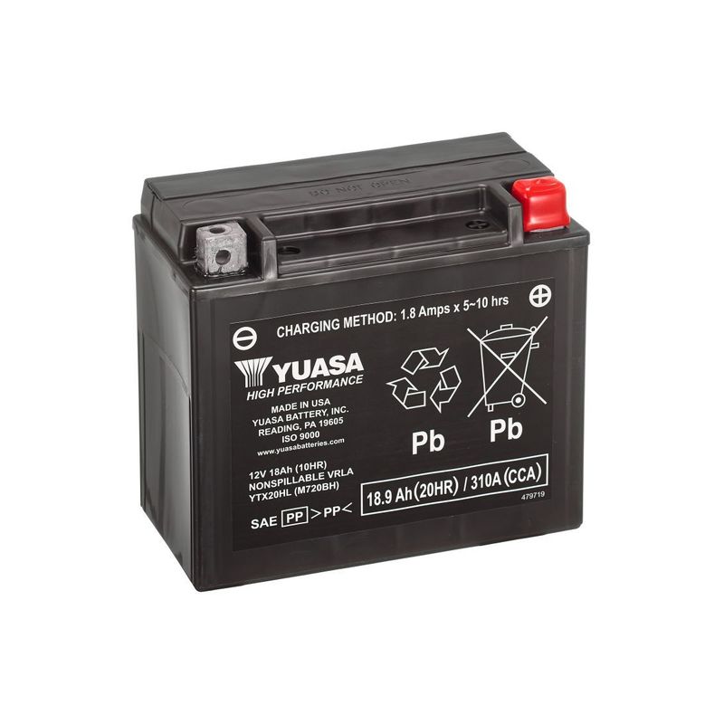YUASA - Batteria  moto YTX  AGM - Modello YTX20HL