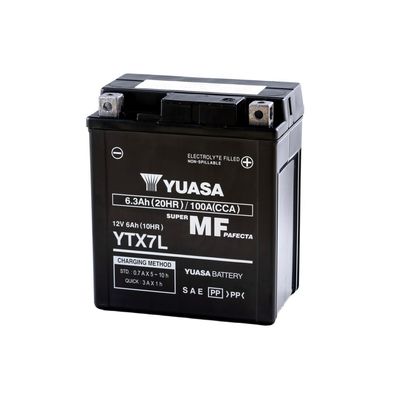 YUASA - Batteria  moto YTX  AGM - Modello YTX7L