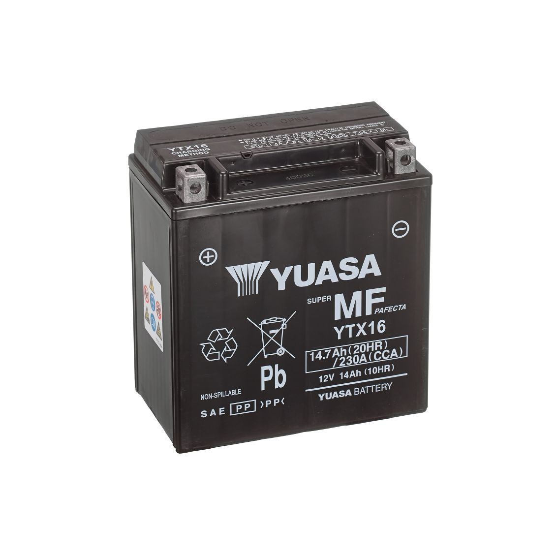 YUASA - Batteria  moto YTX  AGM - Modello YTX16