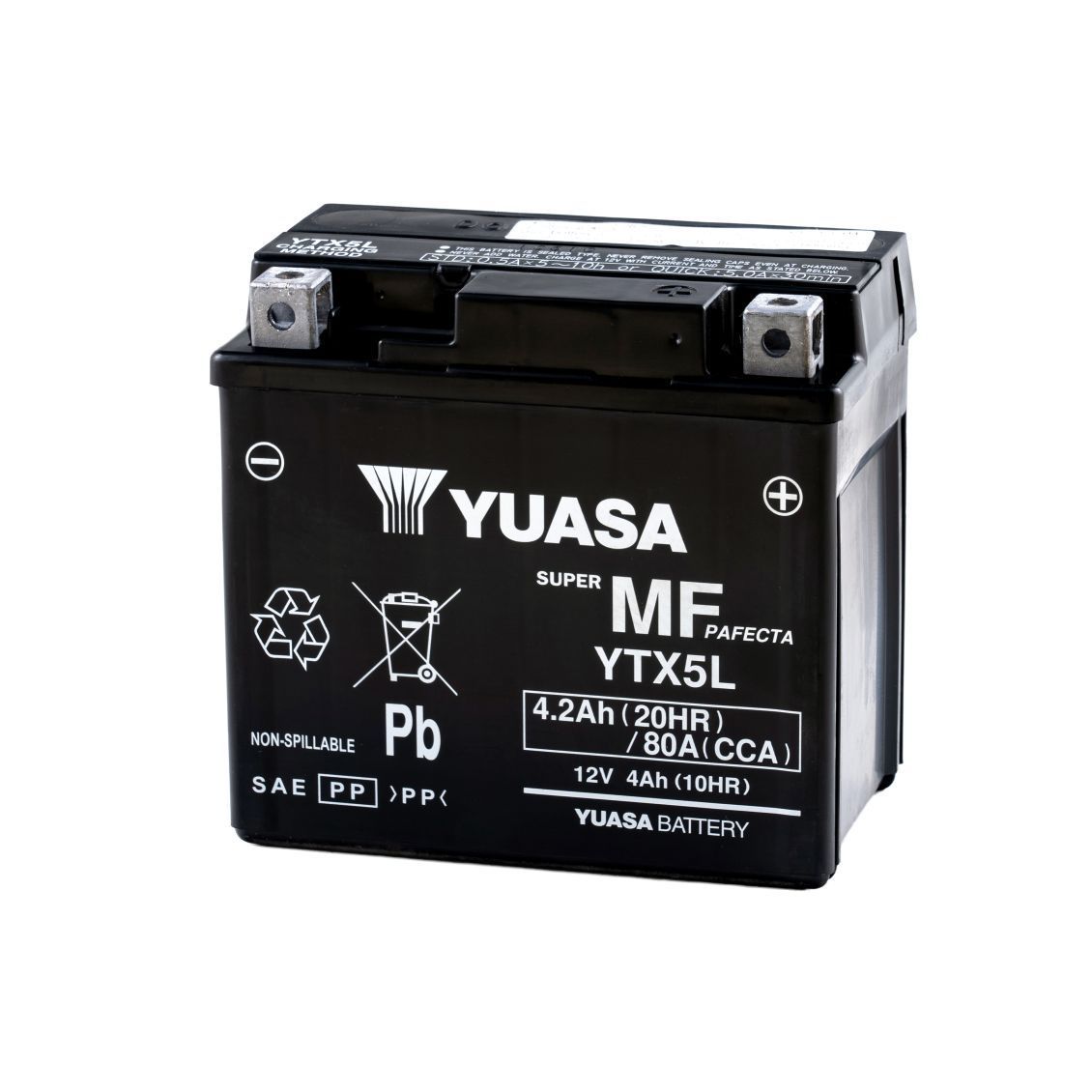 YUASA - Batteria  moto YTX  AGM - Modello YTX5L