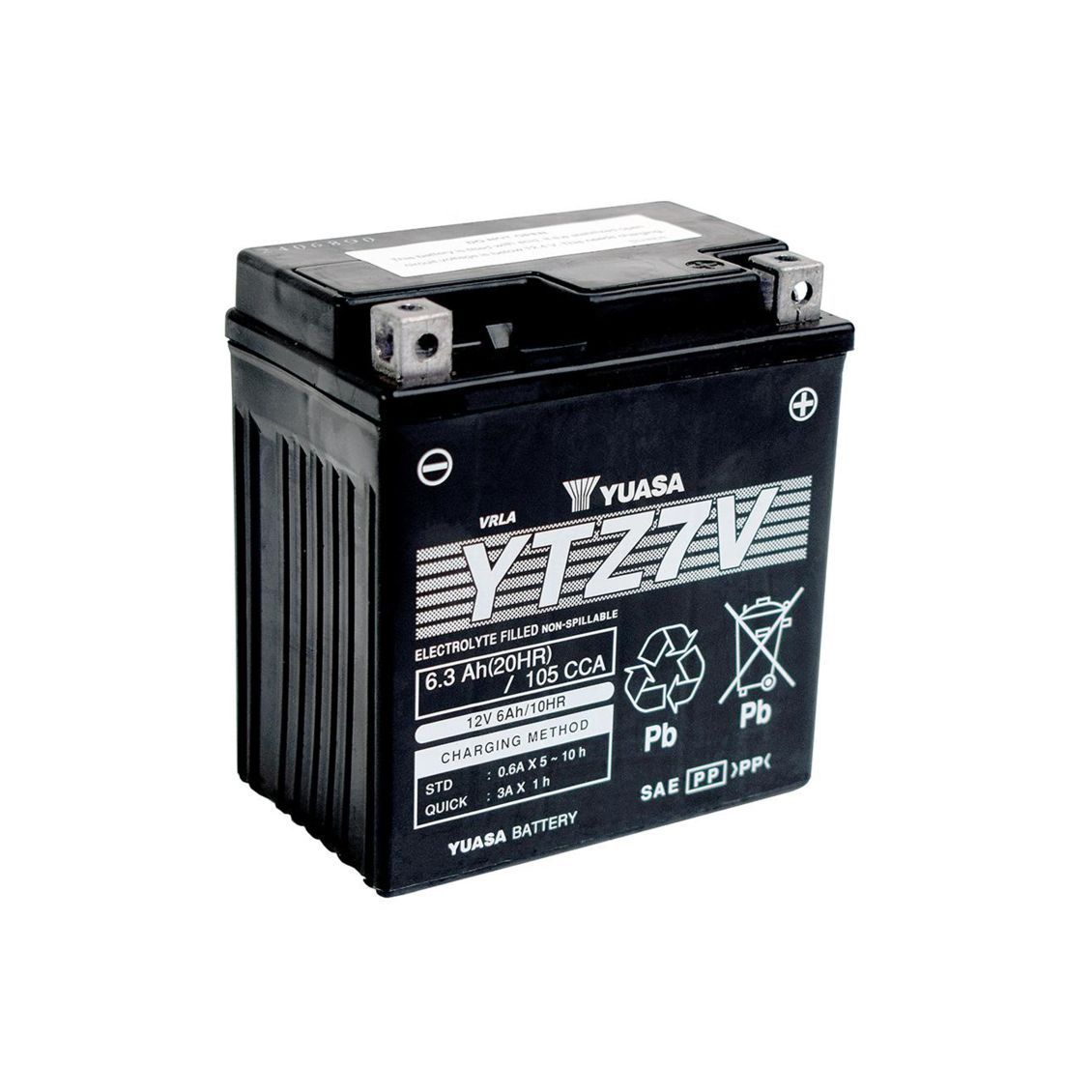 YUASA - Batteria moto YTZ AGM - Modello YTZ7V YUASA - Batteria moto YTZ AGM - Modello YTZ7V