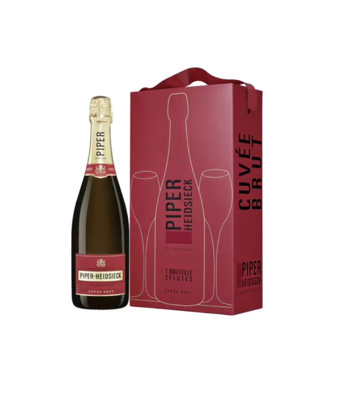 Piper-Heidsieck - Brut + 2 Glazen Cadeauverpakking
