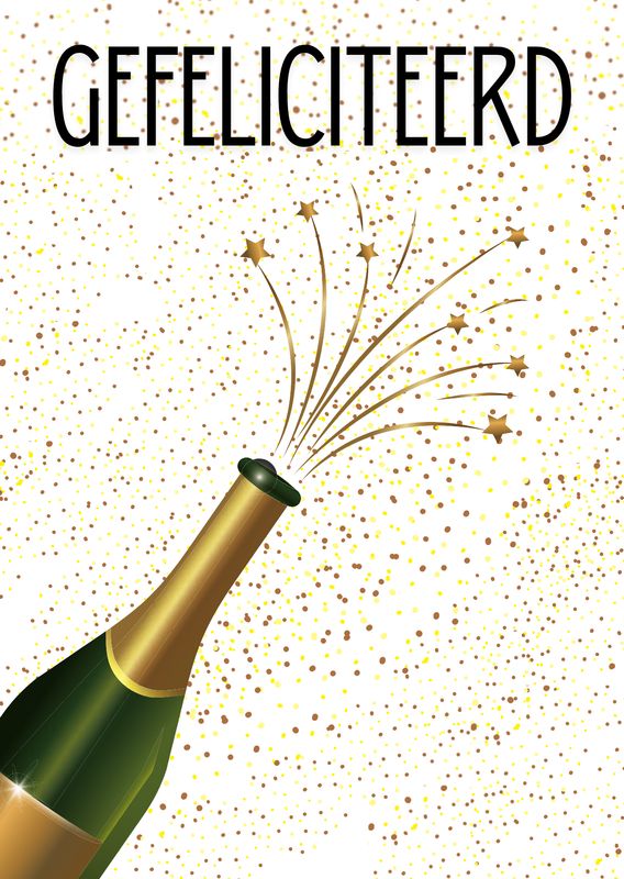 Kaart - Gefeliciteerd