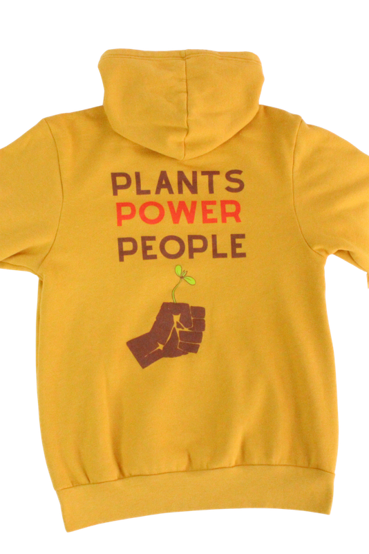 Rooted in Community/Plants Power People Hoodie