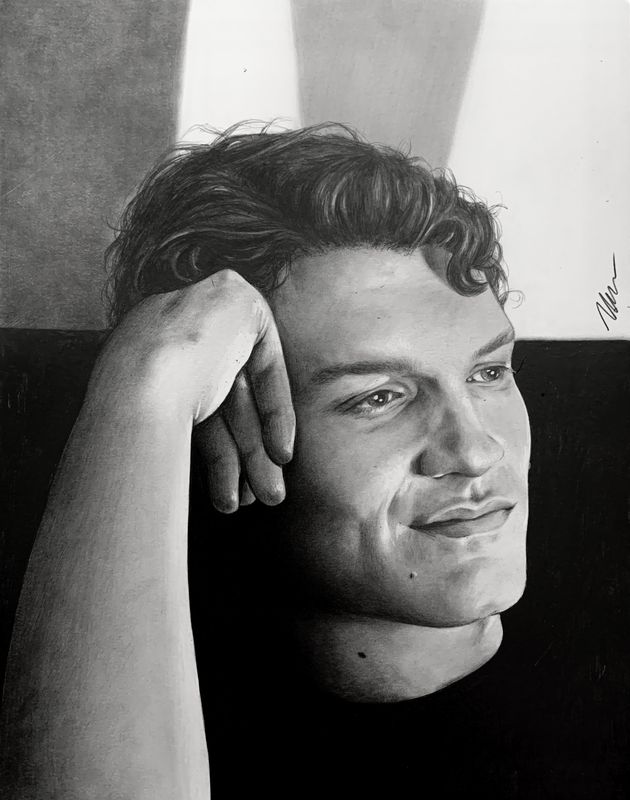 "Falling" giclée print