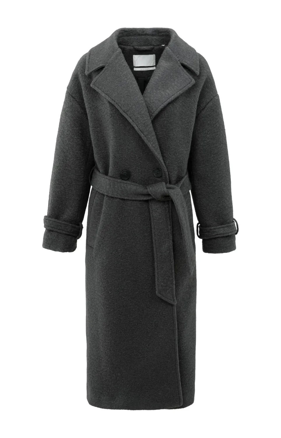 YaYa Woven boucle long length overs 02-011023-509 ANTHRACITE MELANGE