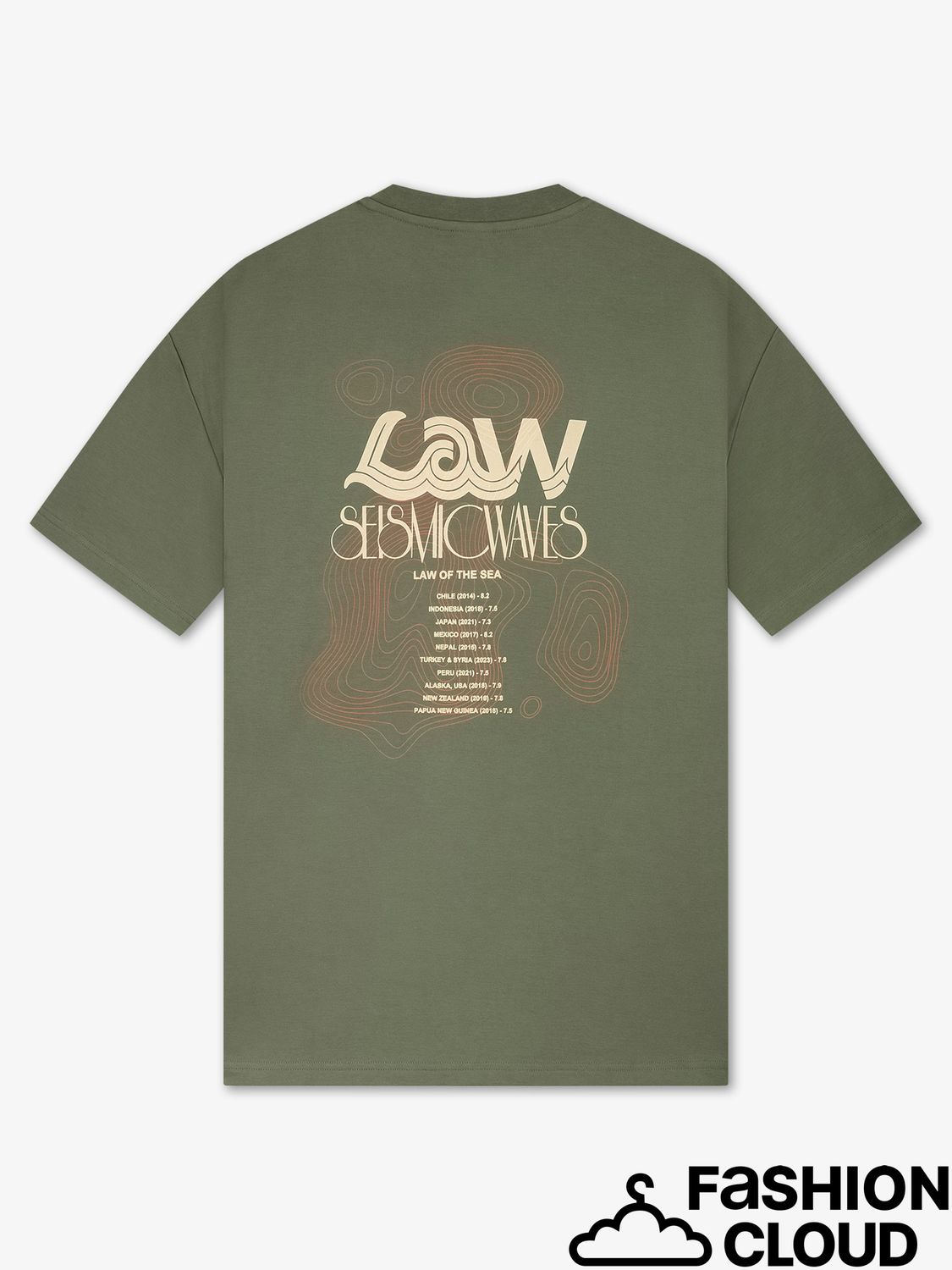 Law Of The Sea SCALE ARTWORK T-SHIRT LAW-10262 Tea Leaf