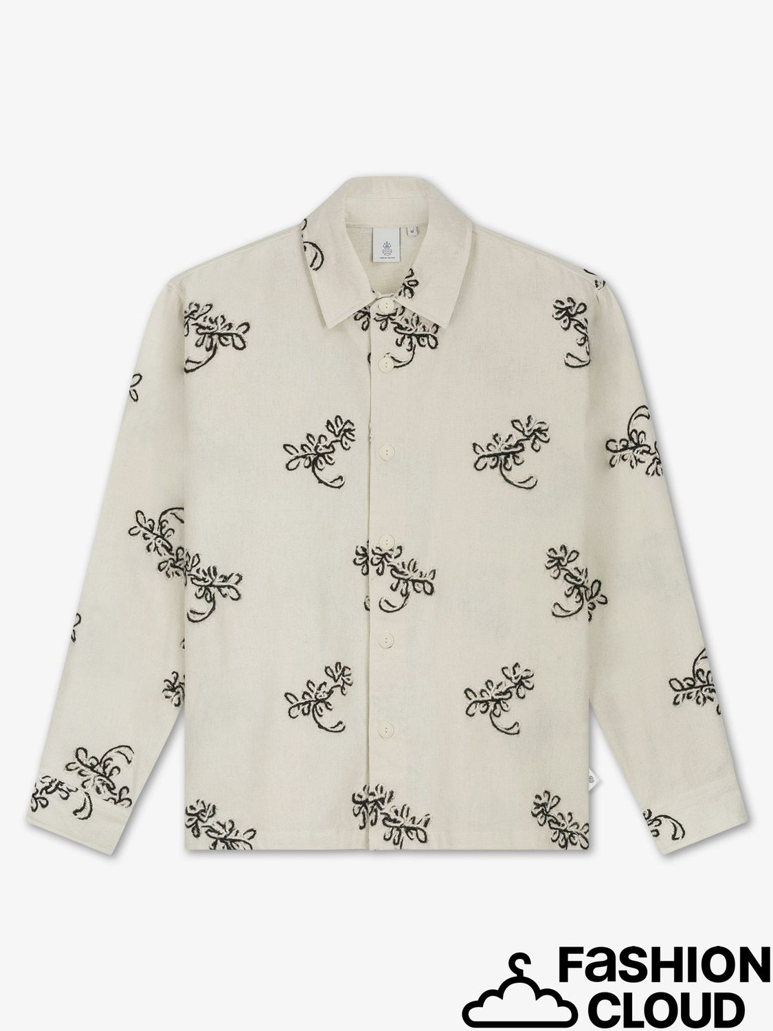 Law Of The Sea HADDOCK EMBROIDERED SHIRT LAW-10291 Coconut Milk