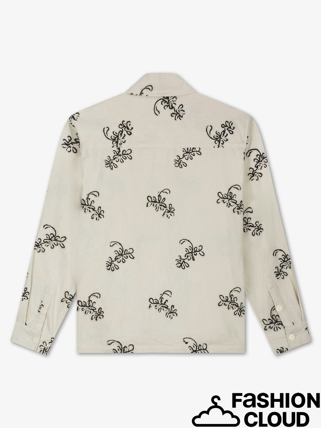 Law Of The Sea HADDOCK EMBROIDERED SHIRT LAW-10291 Coconut Milk
