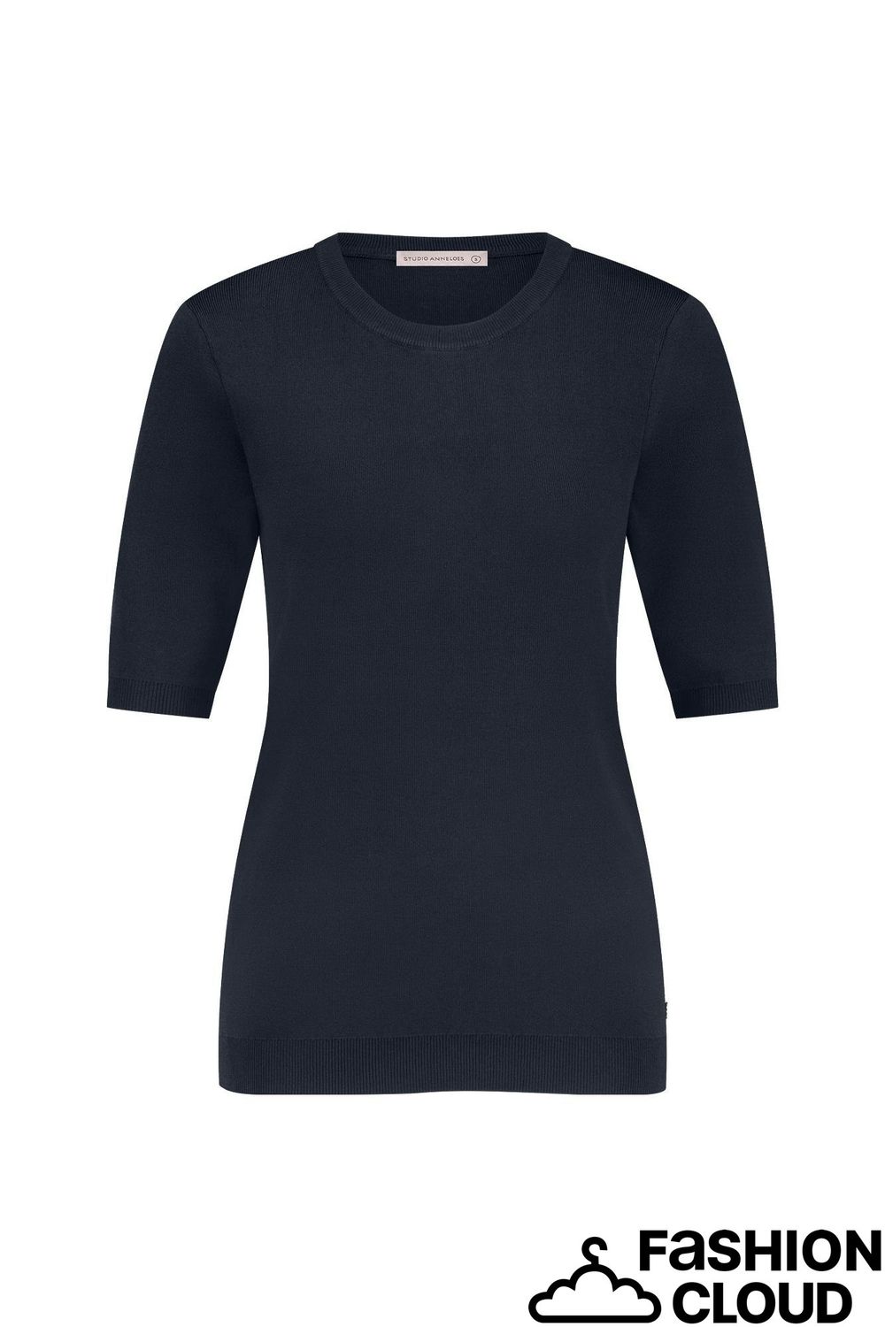 Studio Anneloes Lana ssl solid pullover 91530 dark blue