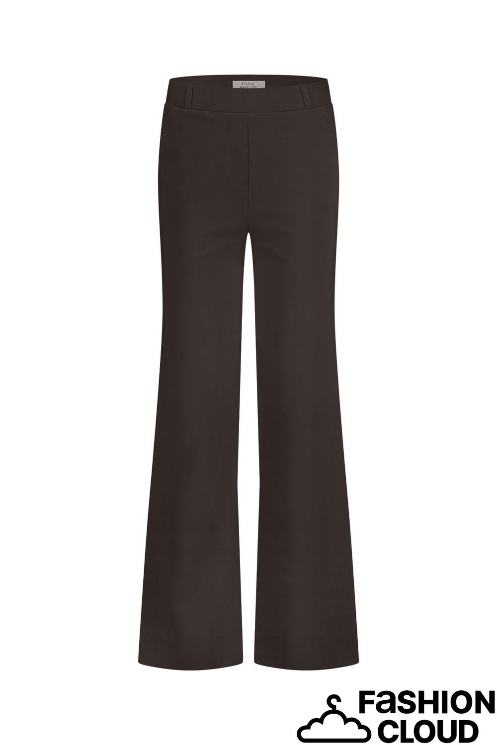 Studio Anneloes Lexie bonded trousers 94801 espresso