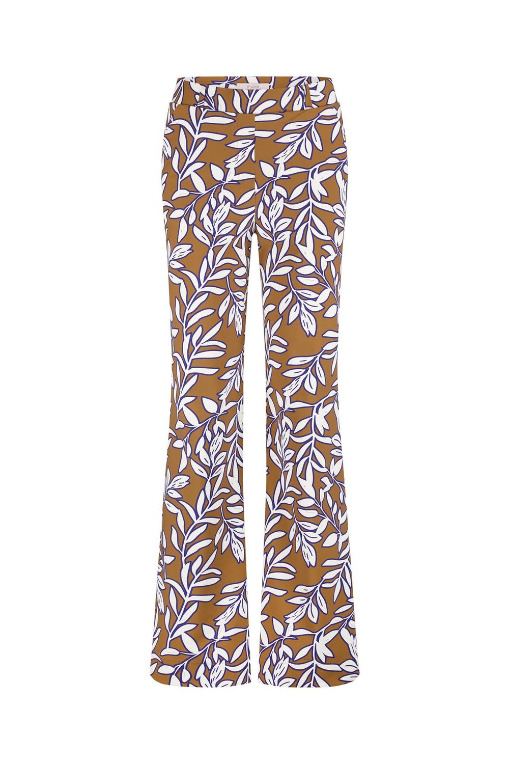 Studio Anneloes Marilon leaves trousers 13111 carmamel/ink blue