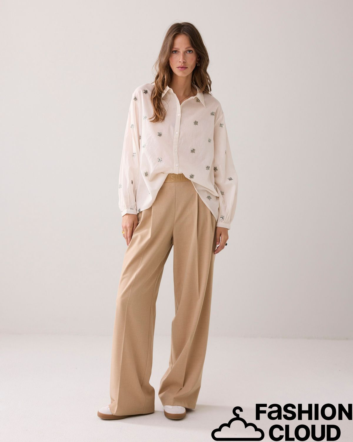 Summum Woman Blouse Scattered embro 2s3328-12012 Ivory