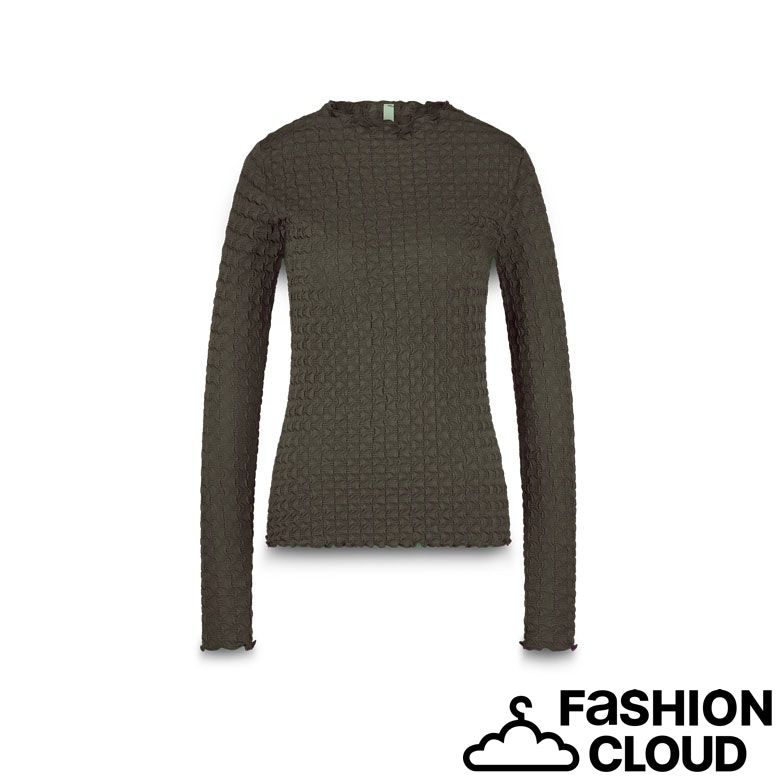 Summum Woman Top Structure jersey 3s5166-30721 Dark camo