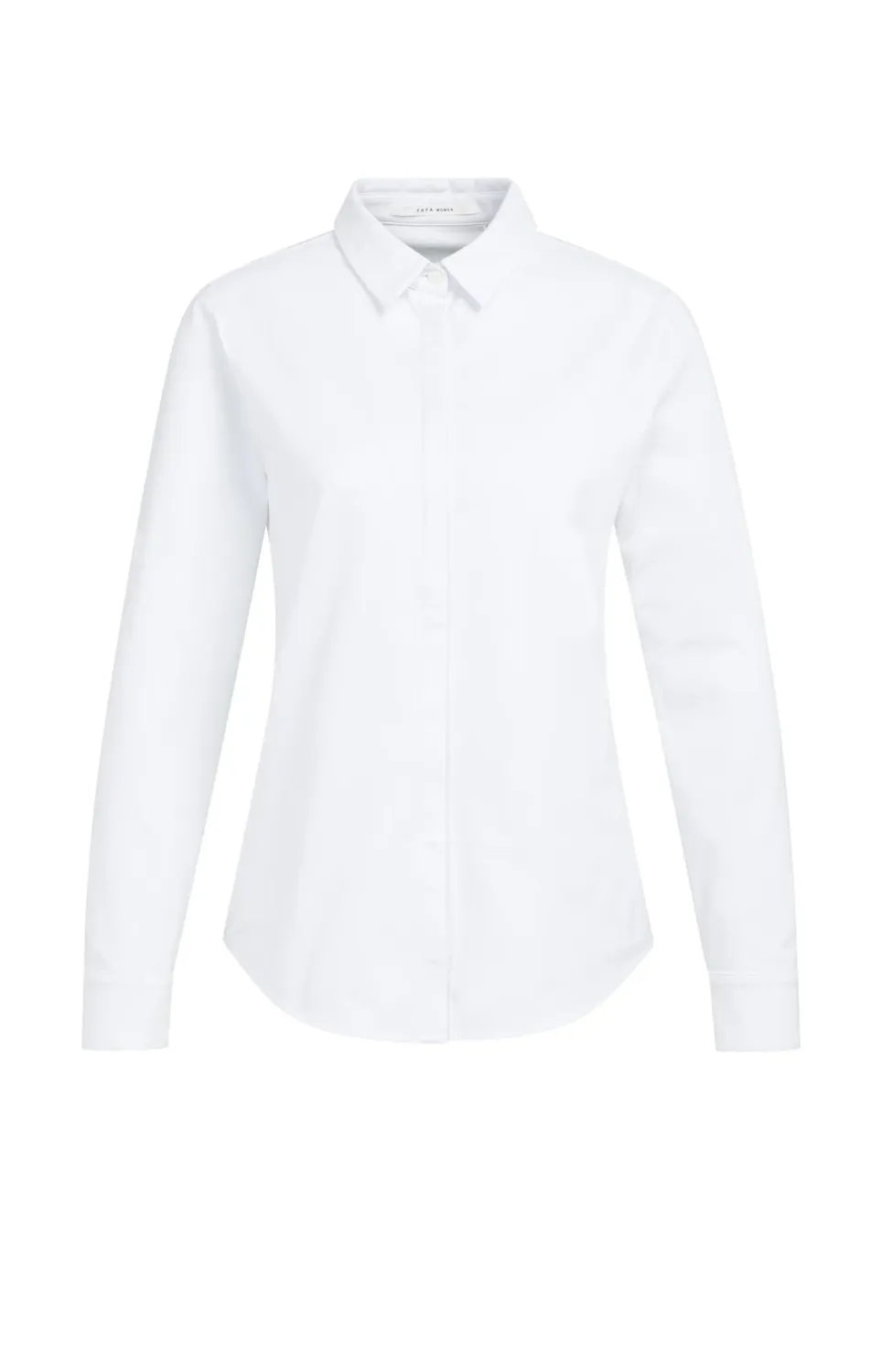 YaYa Jersey cotton blend shirt 01-209032N PURE WHITE