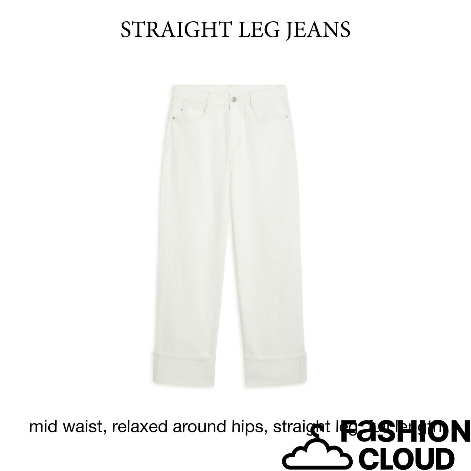 Summum Woman Jeans loose fit Comfi cotton twill 4s2928-5150 White denim