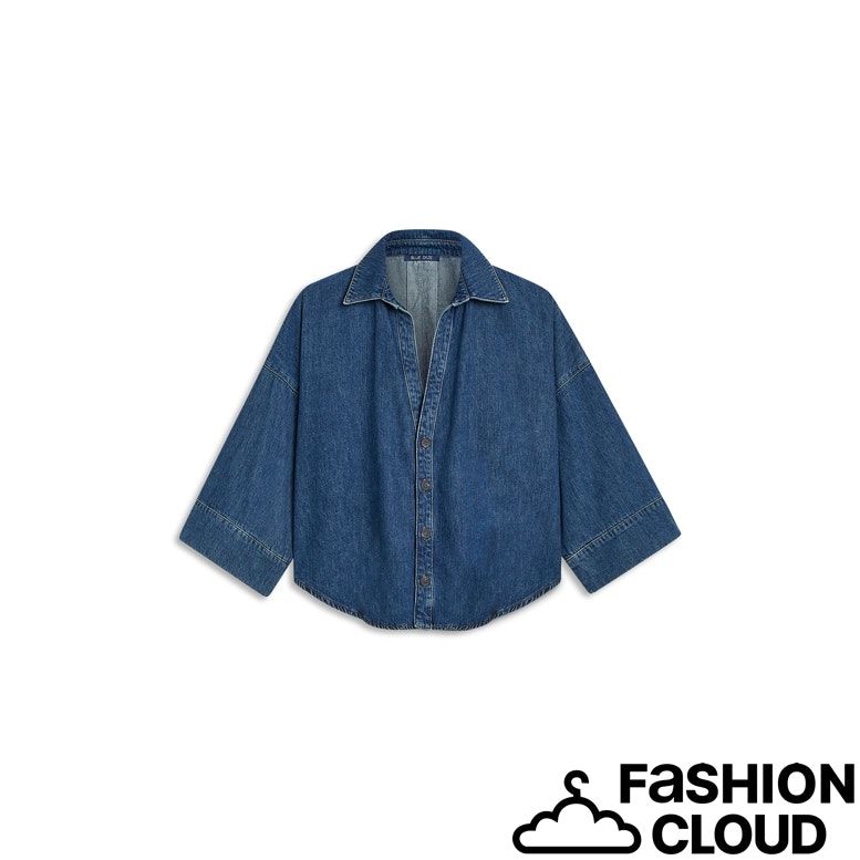 Summum Woman Blouse denim kimono Light cotton twi 2s3346-5184 Denim