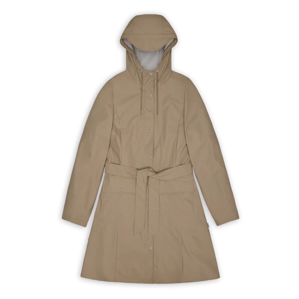 Rains Curve Long Jacket W3 18130 Beige