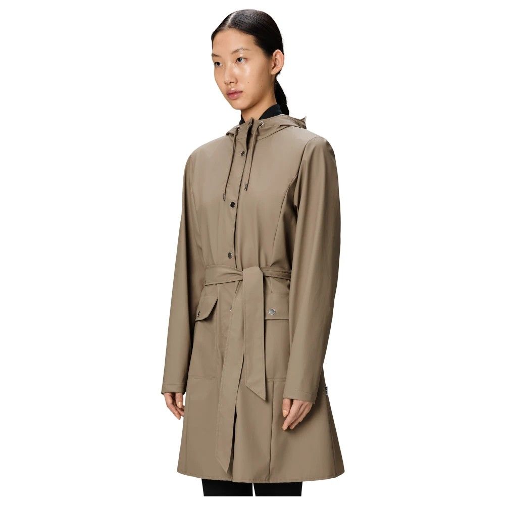 Rains Curve Long Jacket W3 18130 Beige