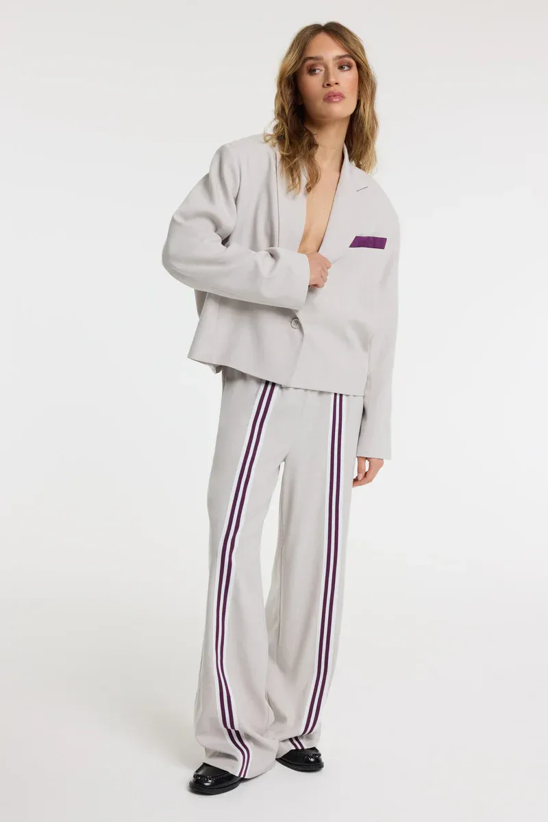 Refined ladies woven oversized cropped blaze R2602457891 creamy white