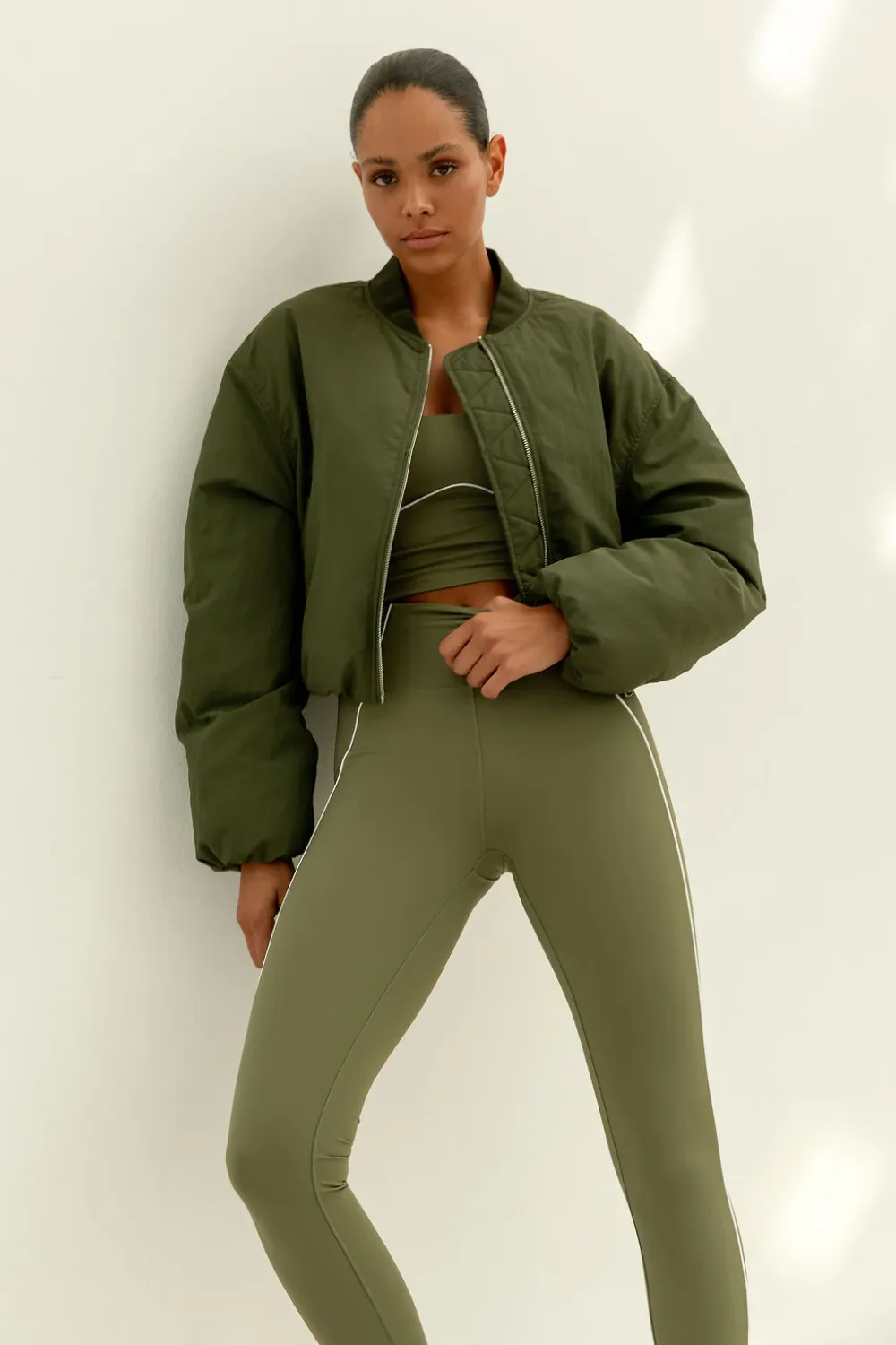 The Lola Club Alma Legging Alma-002 Army Green