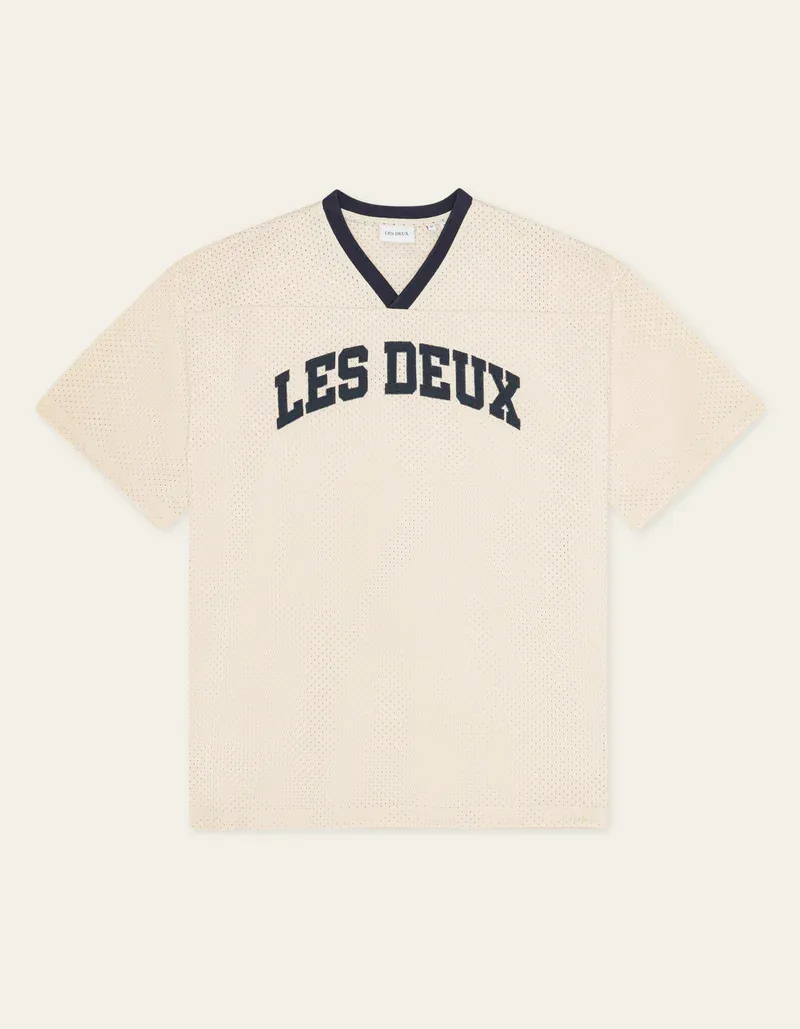 Les Deux Bronson Mesh T-Shirt 1001449 EGGNOG WHITE