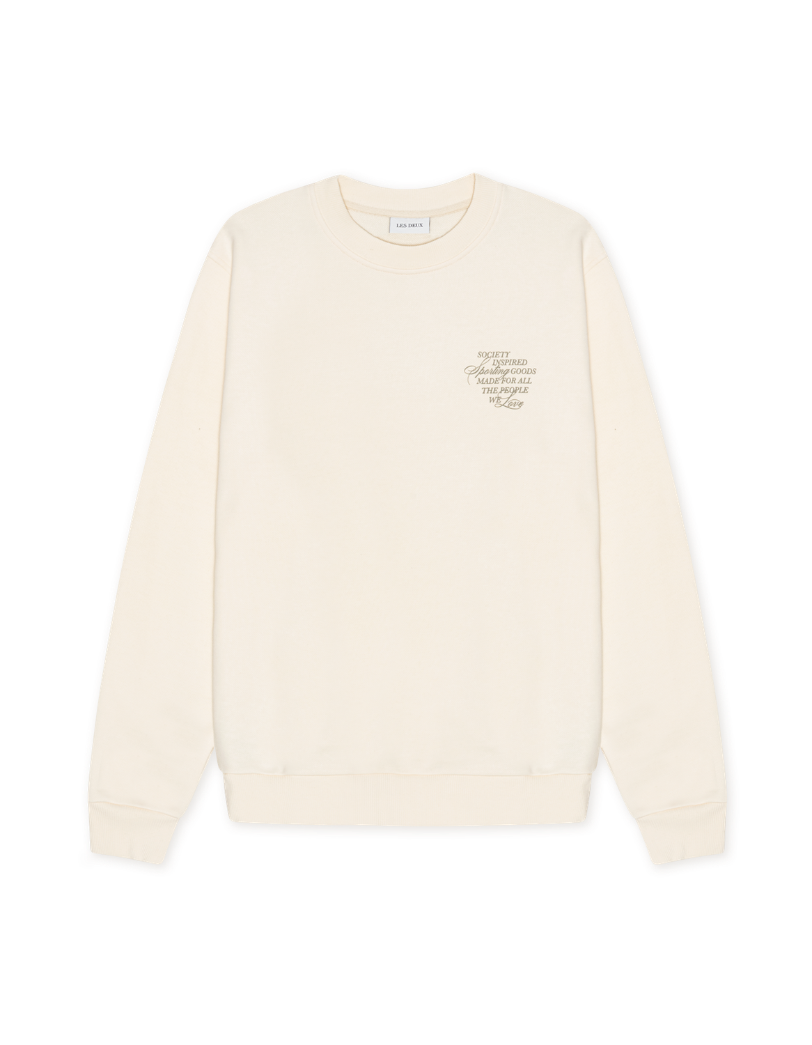 Les Deux Ben Faience Sweatshirt 1001577 EGGNOG WHITE