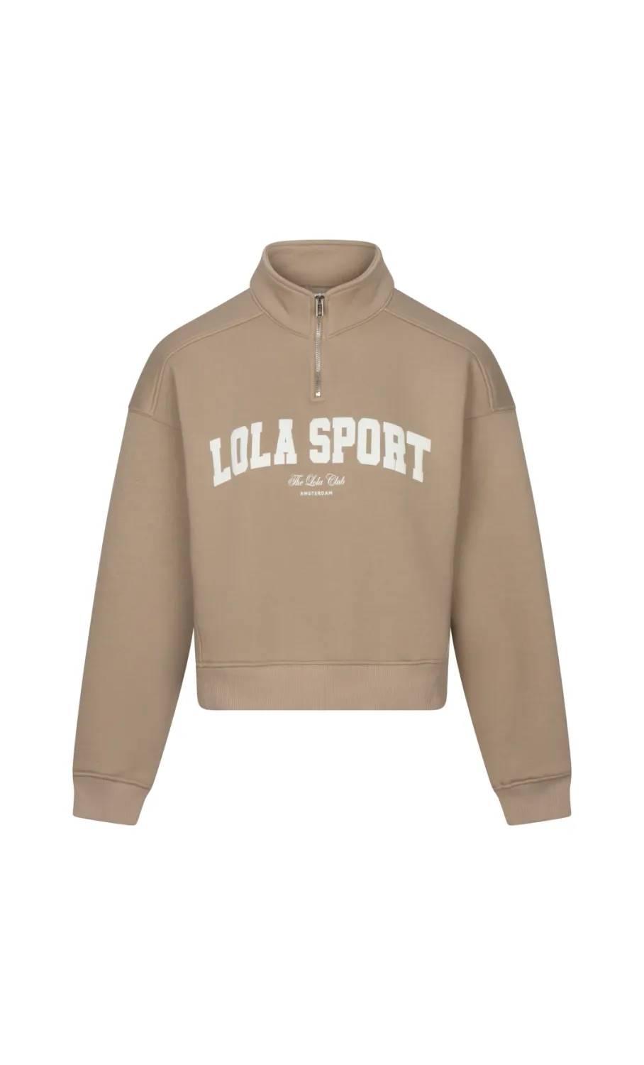 The Lola Club Jayla Half Zip Sweater Jayla-002 Sand