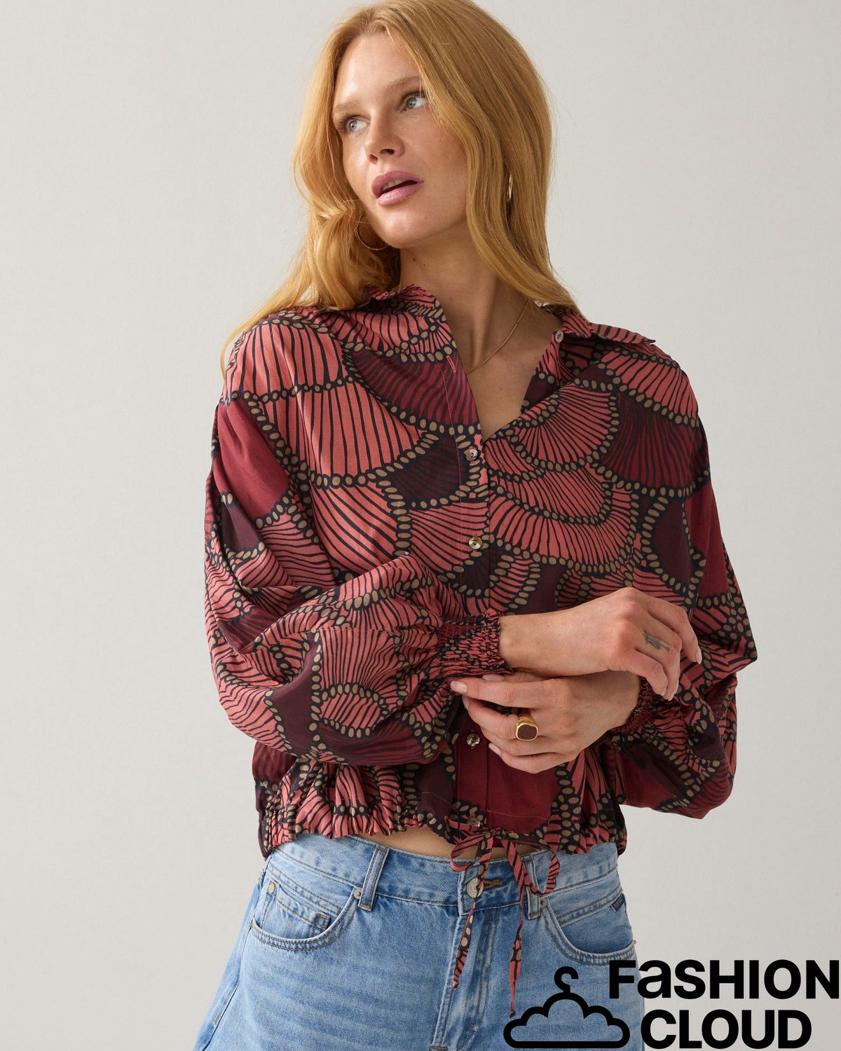 Summum Woman Blouse All over print 2s3433-12377 Multicolour