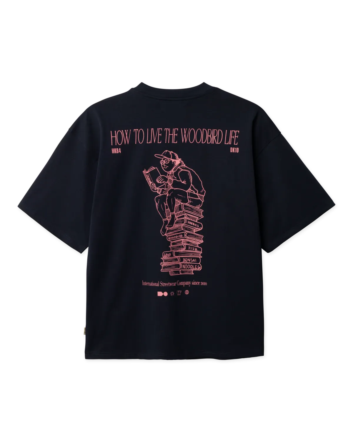 Woodbird WBBeam Book Tee 2616-405 Dark Navy