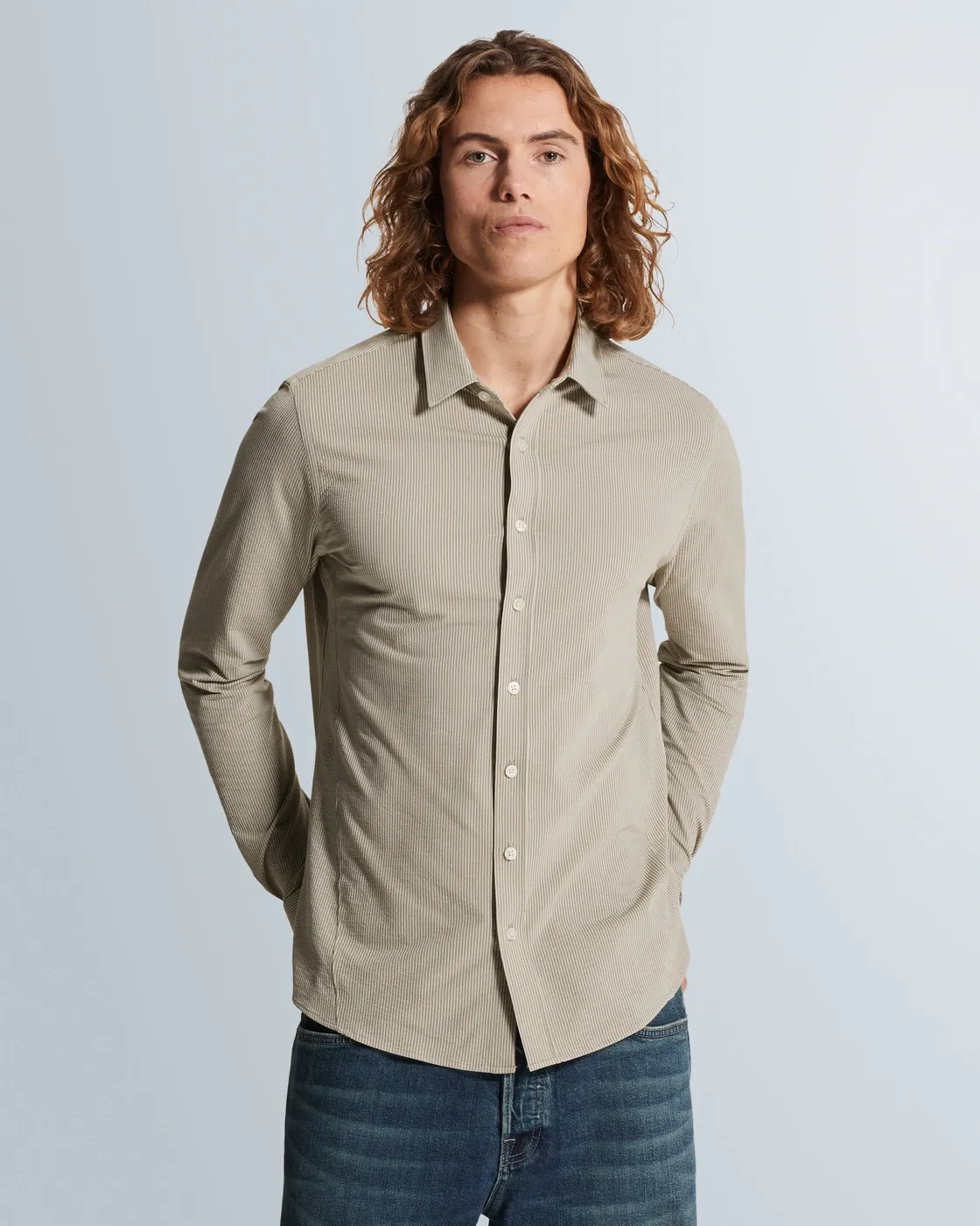 Cast Iron LONG SLEEVE SHIRT Tec Dobby Jersey CSI2602218 Aluminum