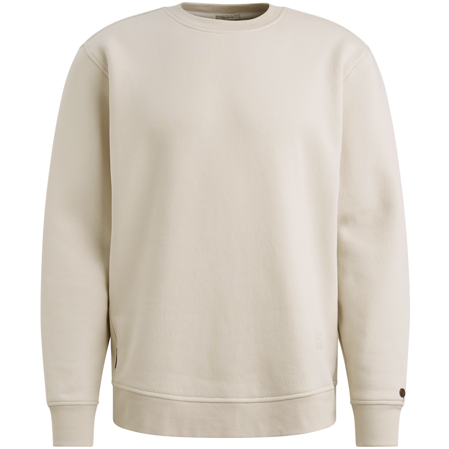 Cast Iron Long sleeve r-neck relaxed fit gra CSW2602405 White Onyx