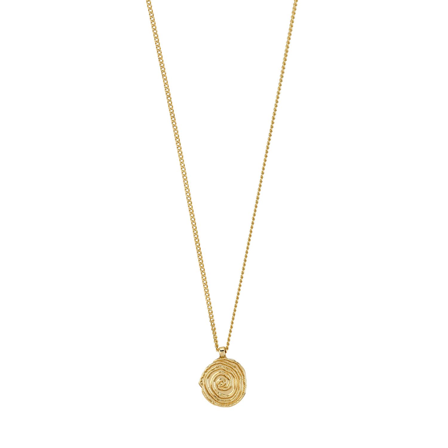 Pilgrim AIR coin necklace gold-plated 102612001 Gold Plated