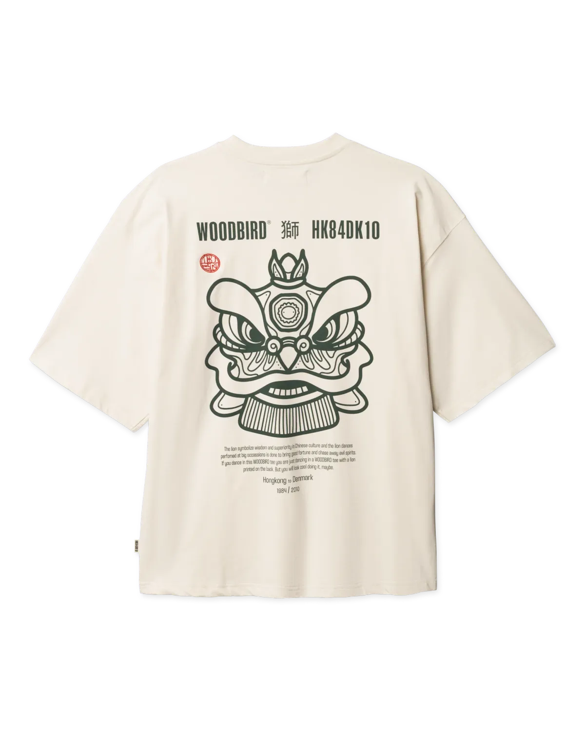 Woodbird WBBeam Lion Tee 2616-404 Off White