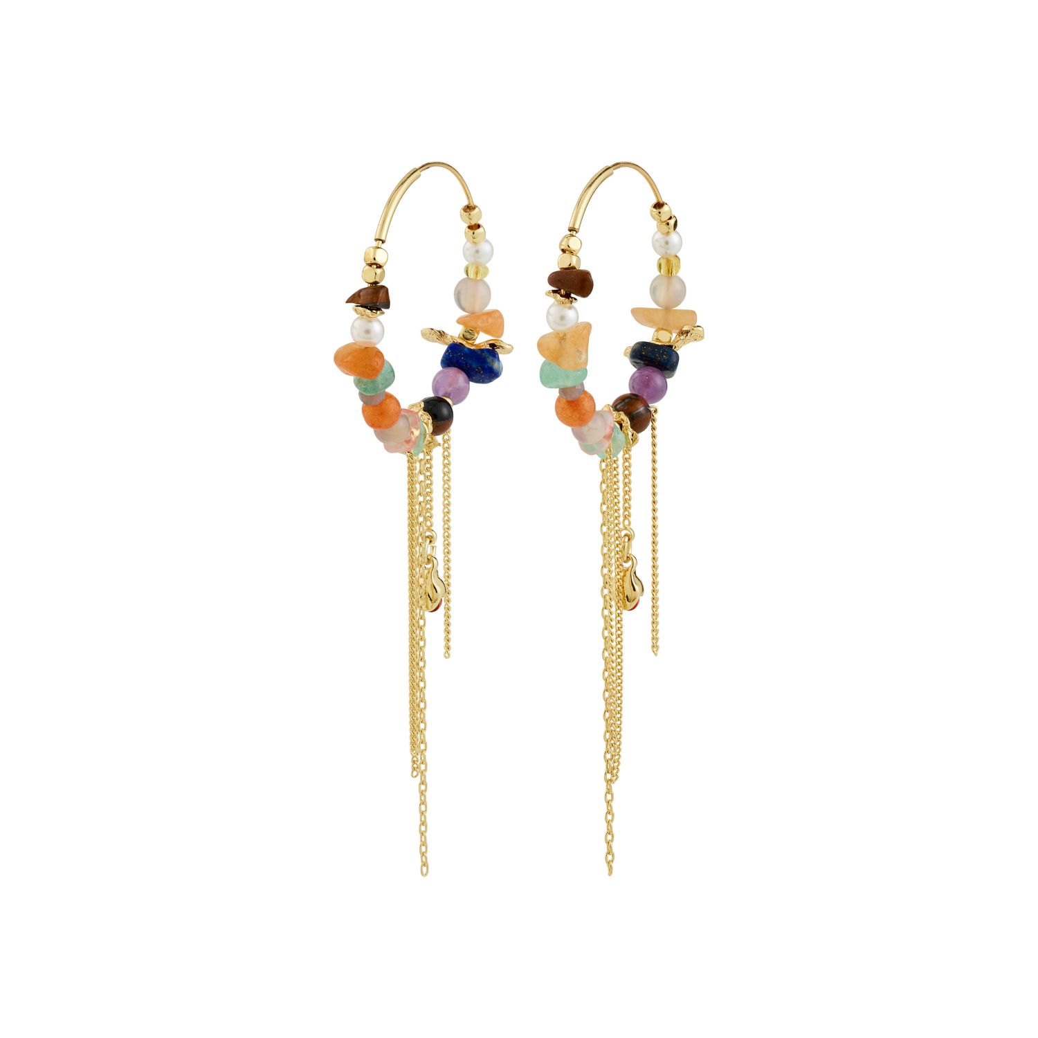 Pilgrim IRIS earrings gold-plated/multi 272612833 Gold Plated