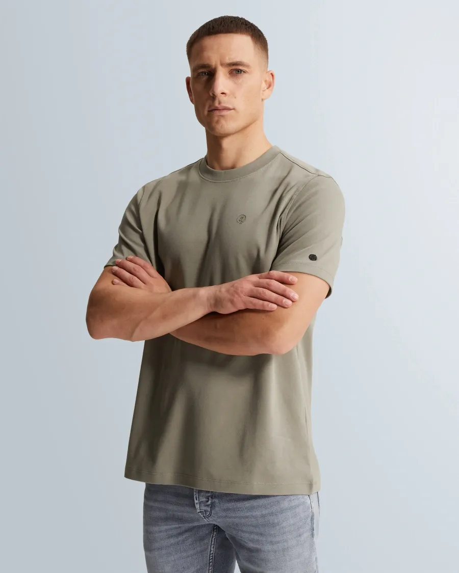 Cast Iron Short sleeve r-neck regular fit in CTSS2602510 Dried Sage