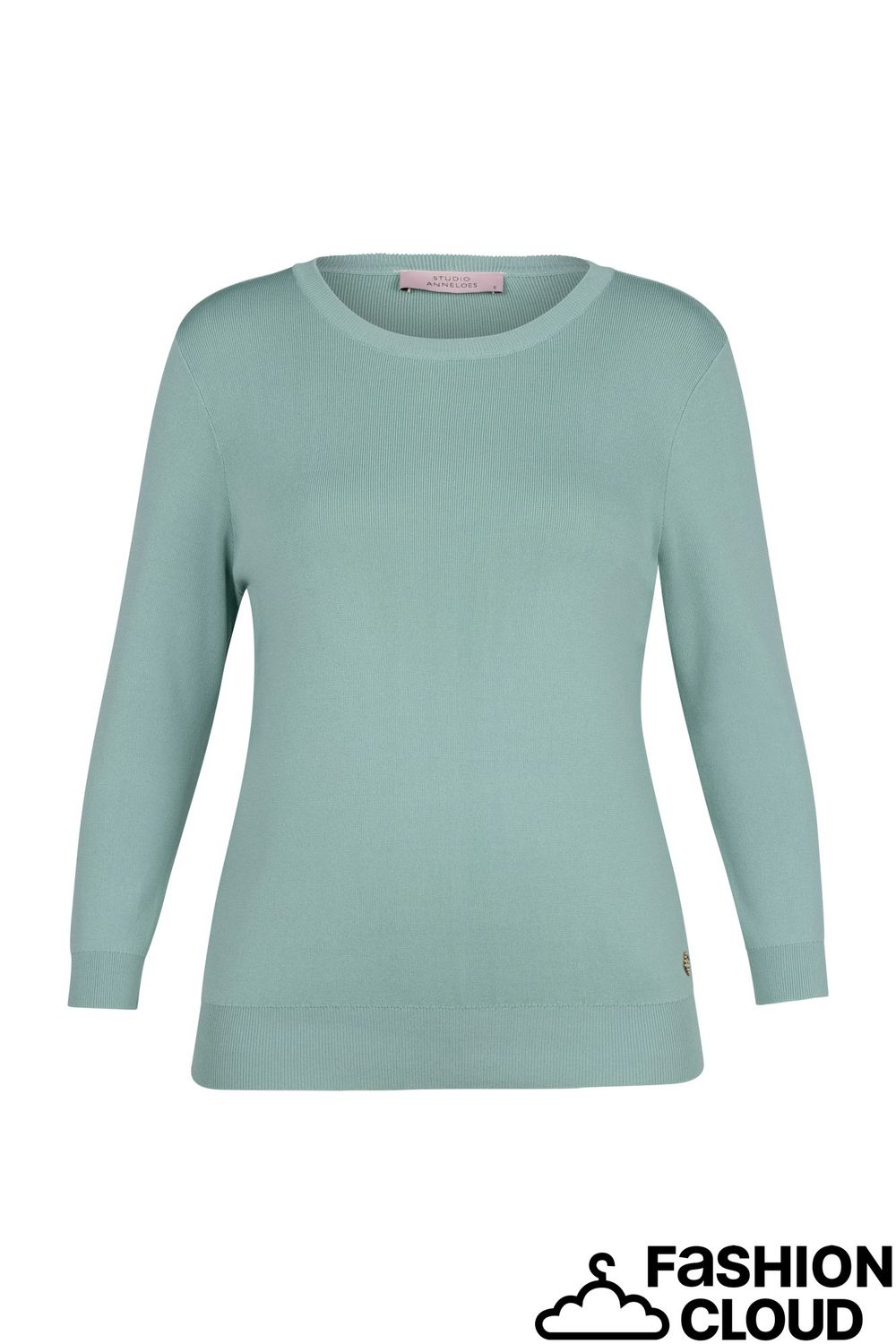 Studio Anneloes Luna 3/4 slv pullover 13604 light sage green