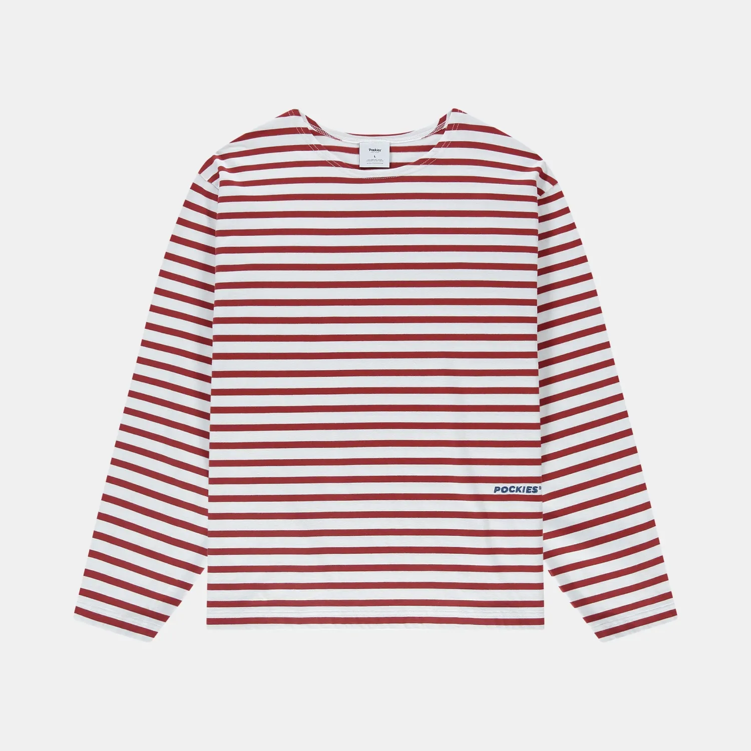 Pockies Oversized Boat Neck L/S - Red LS-OBN-R-261 Red