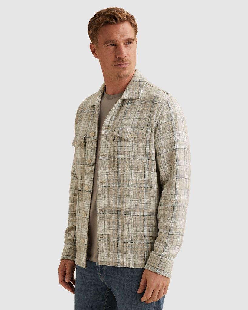 Vanguard LONG SLEEVE SHIRT Check Coarse Lin VSI2602216 Moonstruck