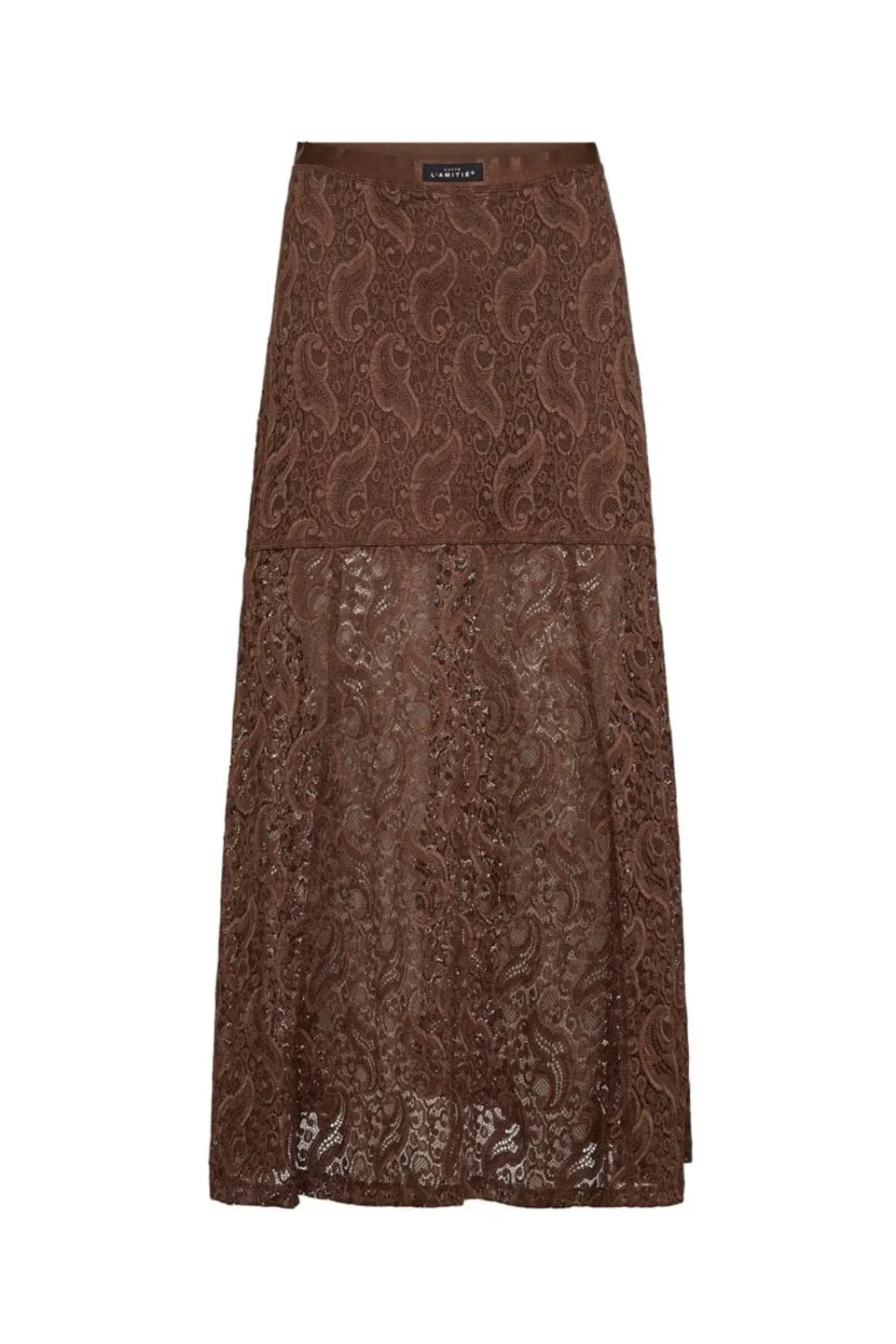 Haute L'Amitie Summer Lace Tall Skirt HL10580 Mocca