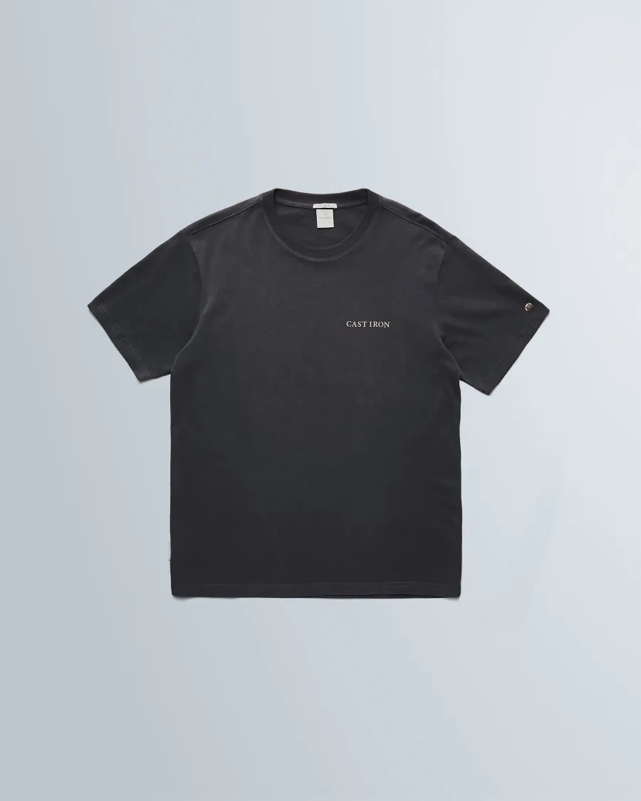 Cast Iron Short sleeve r-neck relaxed fit pe CTSS2603512 Black Sand