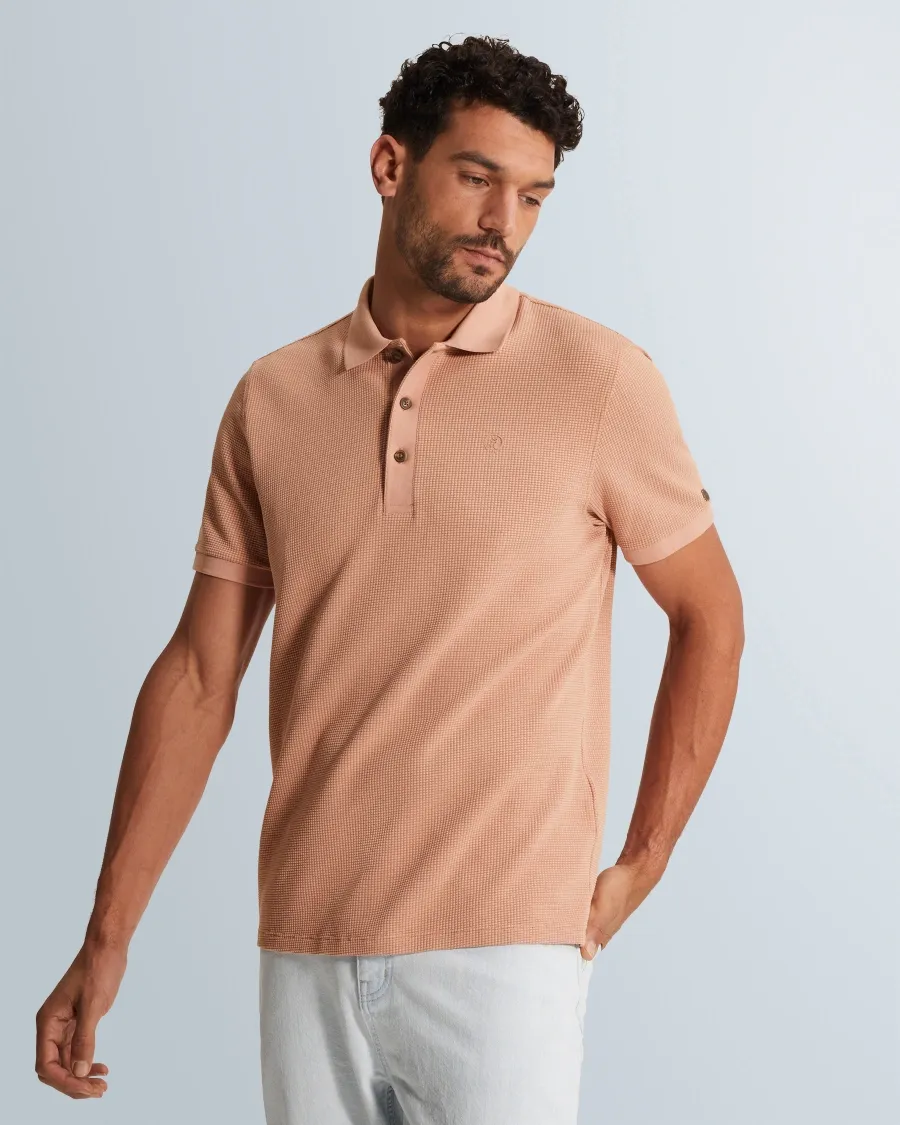 Cast Iron Short sleeve r-neck regular fit tw CPSS2603852 Cafe Creme