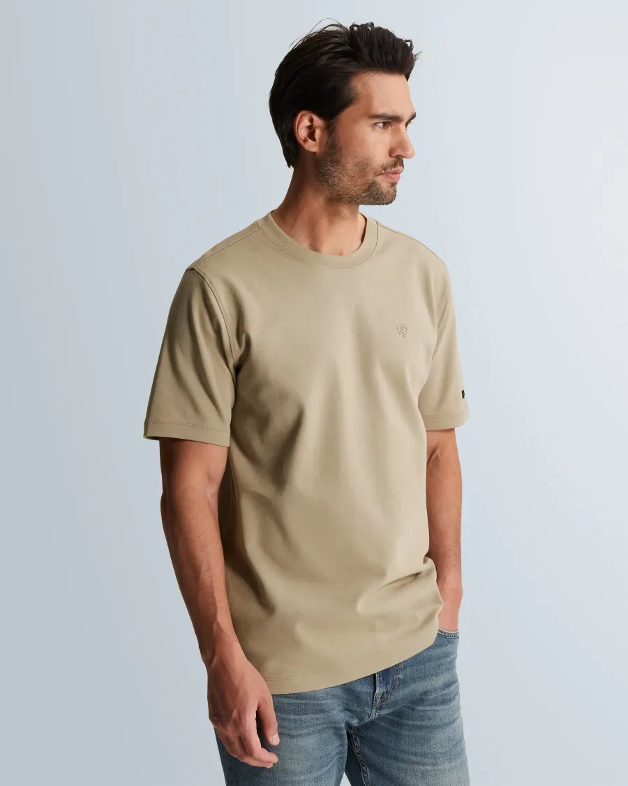 Cast Iron Short sleeve r-neck regular fit in CTSS2603560 Aluminum