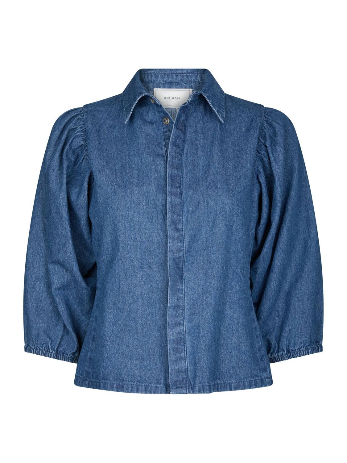 Neo Noir Wandana Denim Blouse 167092 Blue