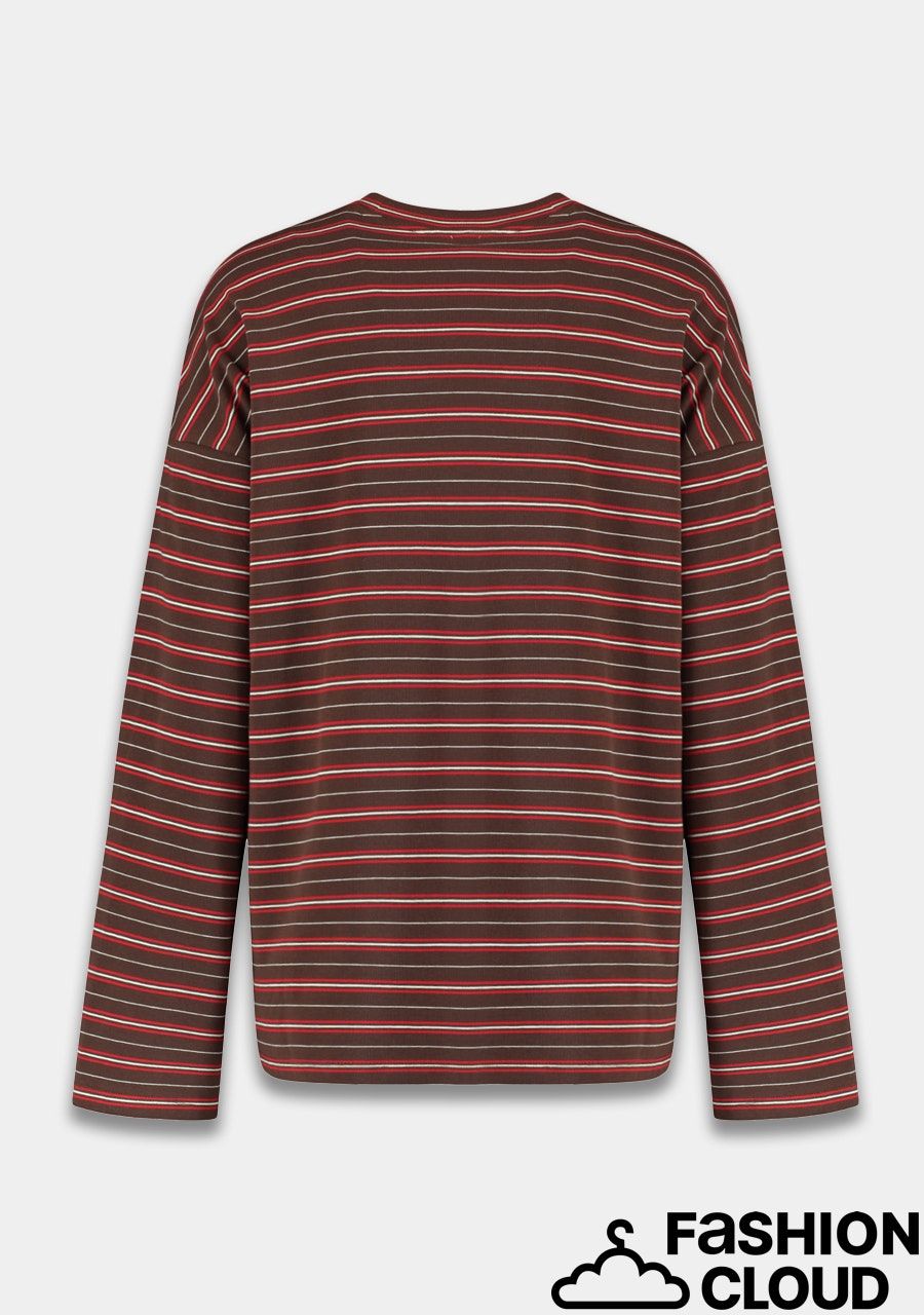 Harper &amp; Yve TOMMY-LS SS6P603 SADDLE BROWN/ RED