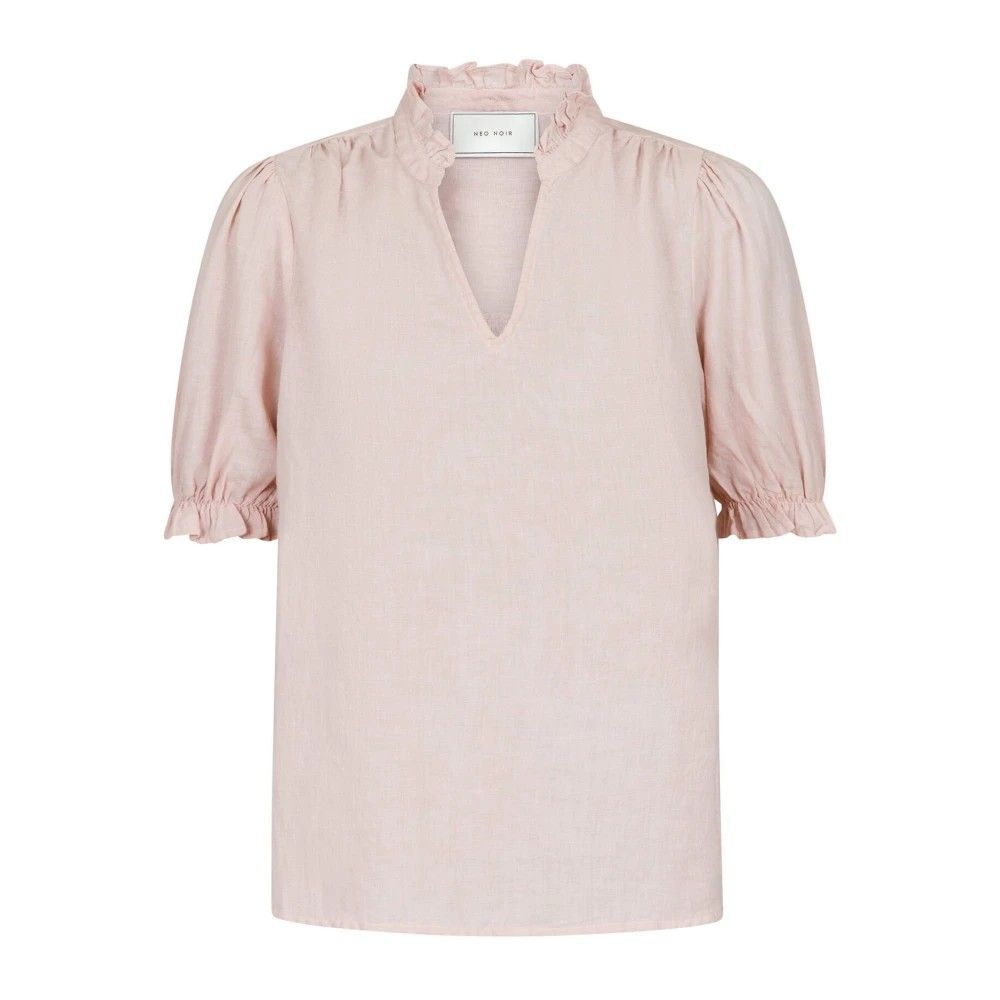 Neo Noir Odesa Linen Blouse 160264 ROSE SMOKE