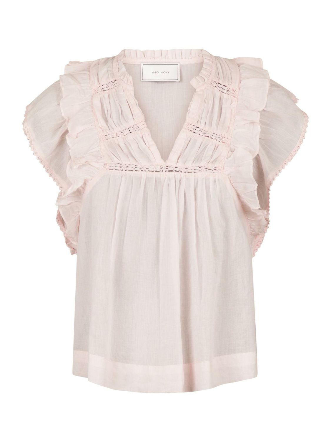 Neo Noir Jayla S Voile Top 159881 Light pink