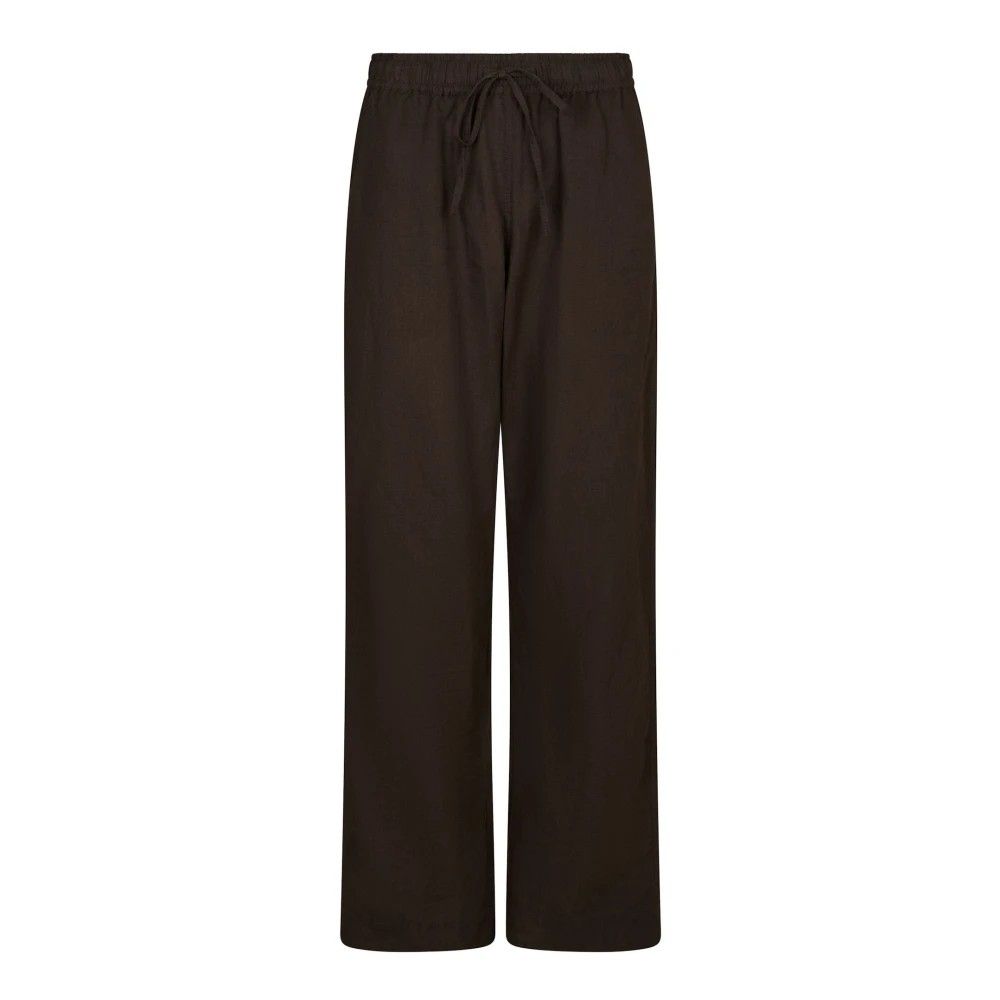 Neo Noir Sonar Linen Pants 158949 Dark brown