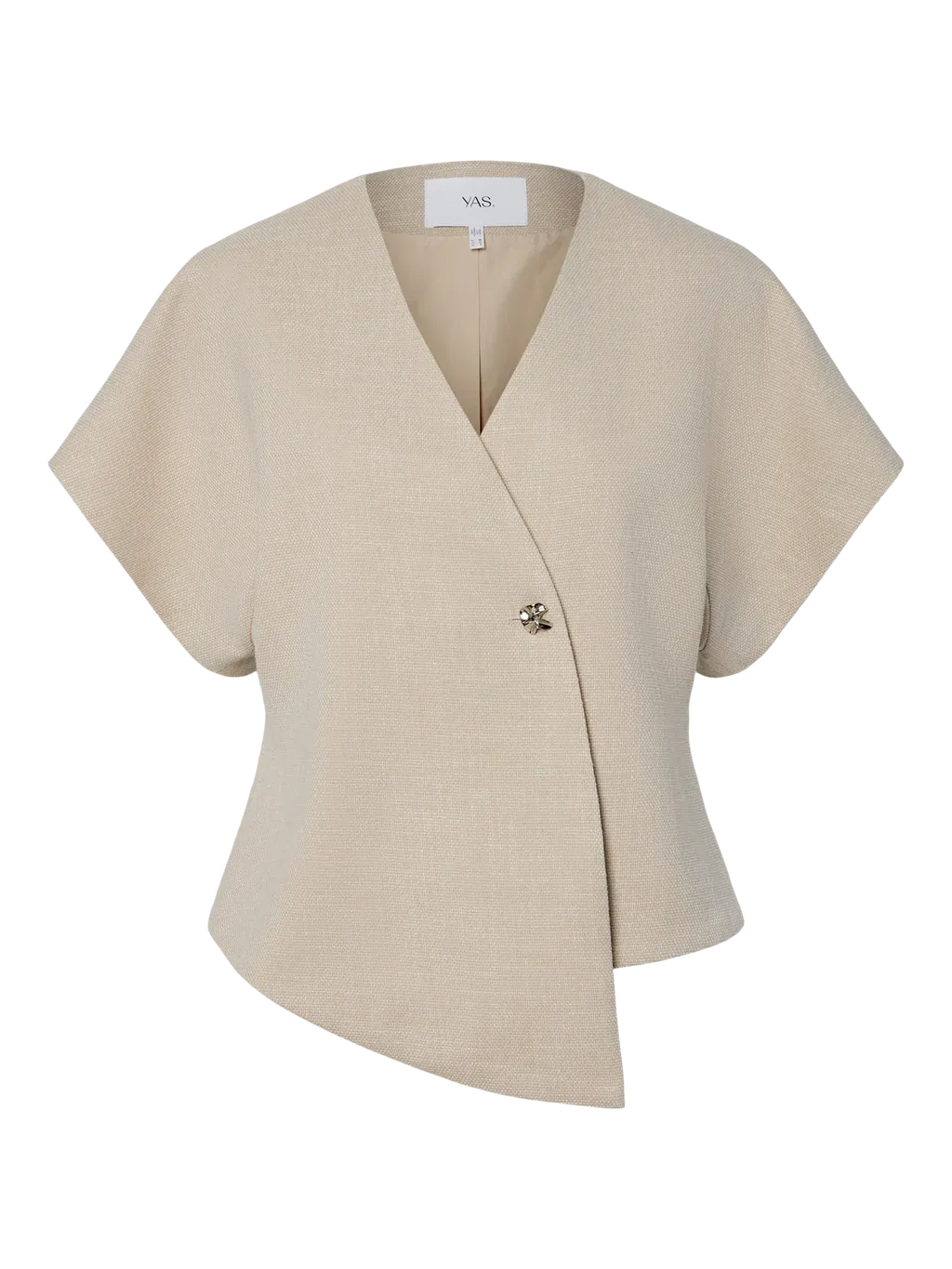 YAS YASCOMIRA SS BLAZER S. 26039537 Oatmeal